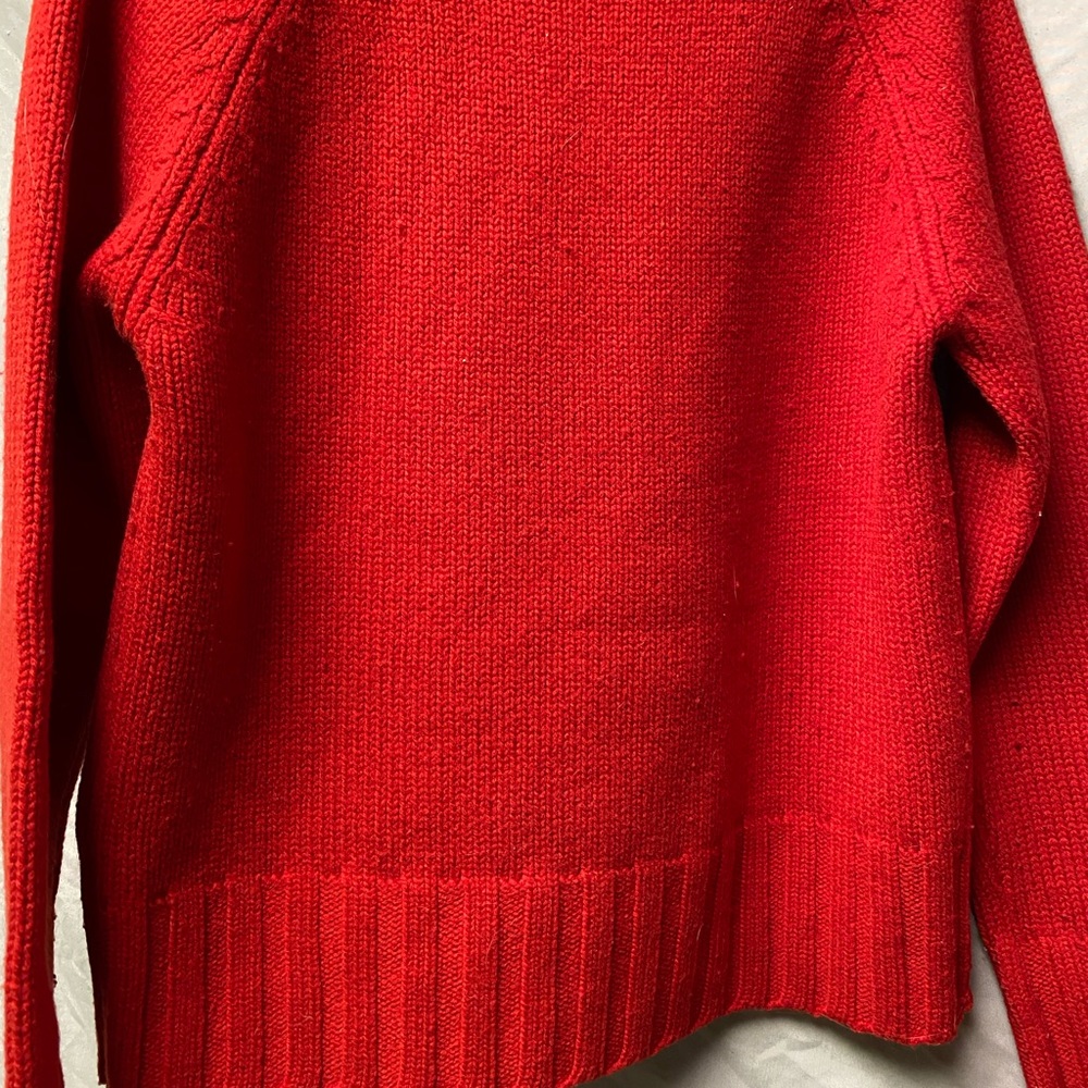 Red turtle neck